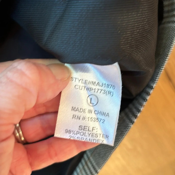 Böhme Women’s Blazer Houndstooth Plaid Academia One Button Large - Picture 7 of 7